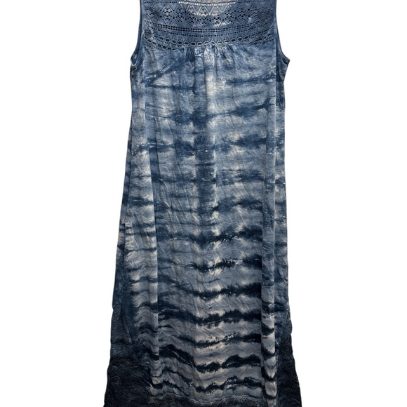 Style & Co. Blue Sleeveless Sheath Maxi Dress - Picture 2 of 4